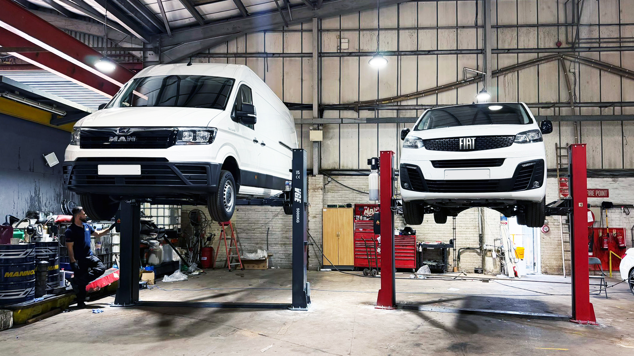 Auto Capital Ltd has added a second VGE-T50EX 5 tonne 2-post lift from V-Tech Garage Equipment, supplied through PartsPlus and installed with workshop layout improvements.